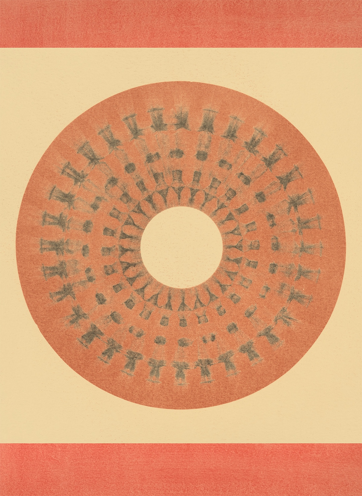 Tropical Bauhaus X - Mandala Print