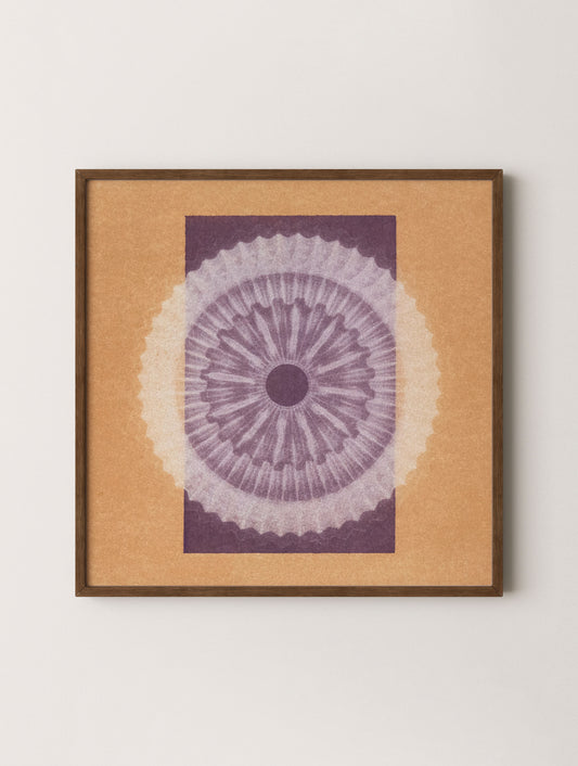 Dahab mandala wall art by Maxwell Marshall captures the essence of Egyptian coastal hues with meditative geometric design.