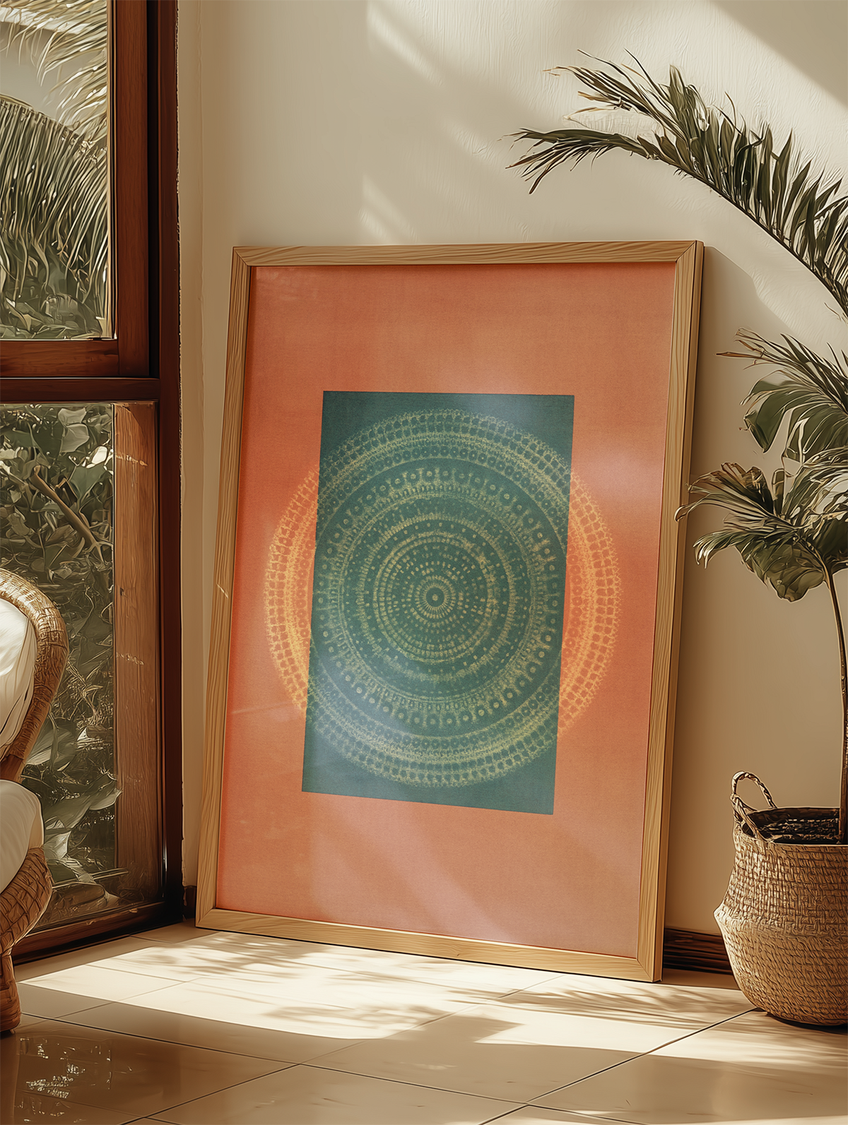 Desert Bauhaus III - Mandala Print