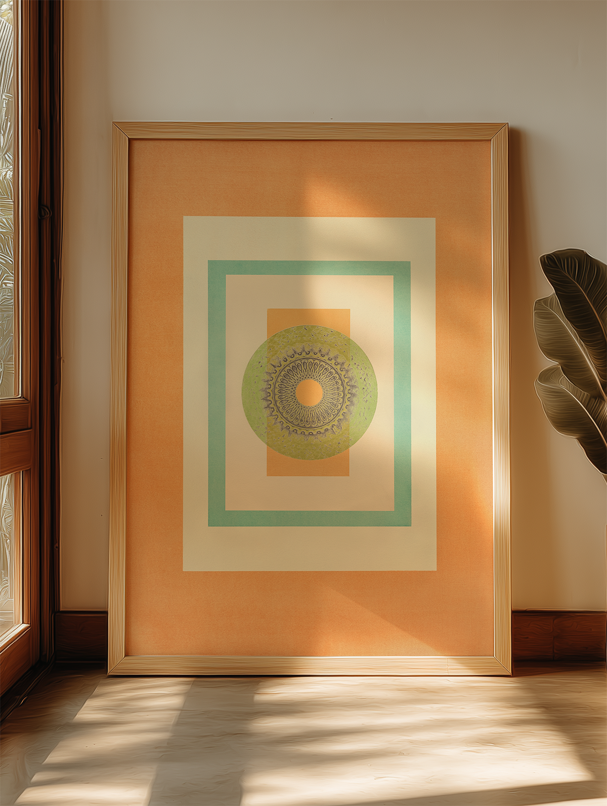 Tropical Bauhaus IV - Mandala Print