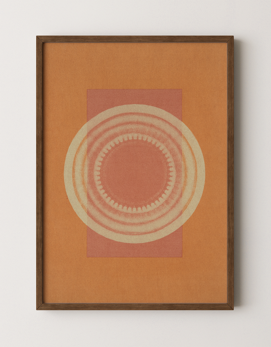 Desert Bauhaus IX - Mandala Print