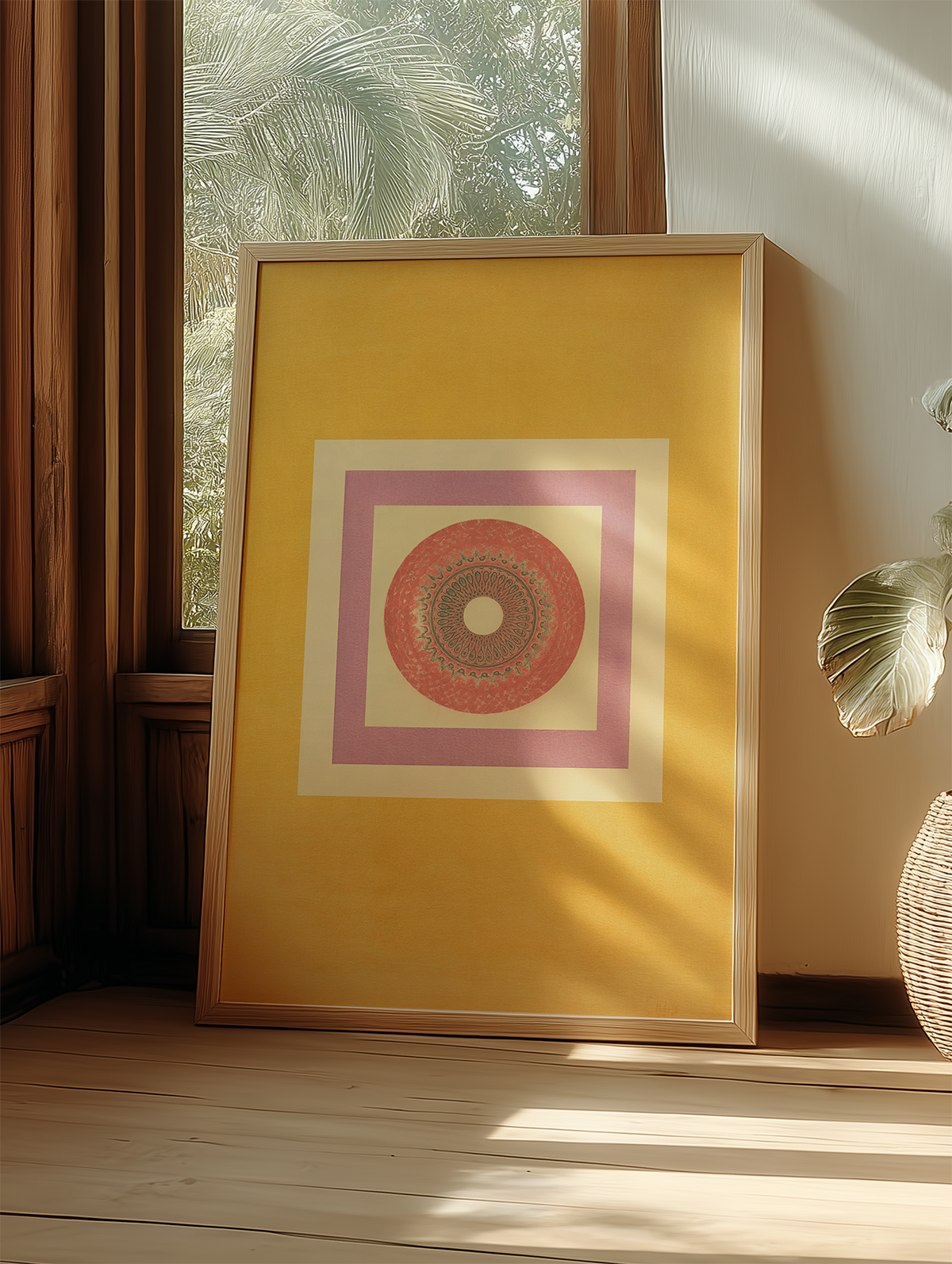 Tropical Bauhaus IX - Mandala Print