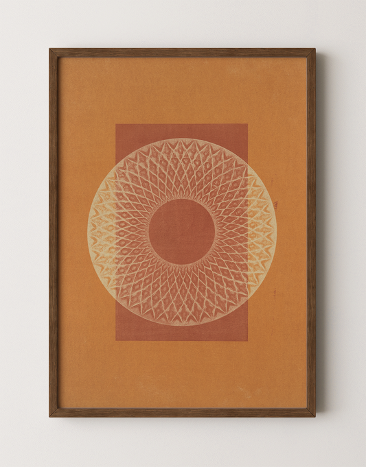 Desert Bauhaus V - Mandala Print