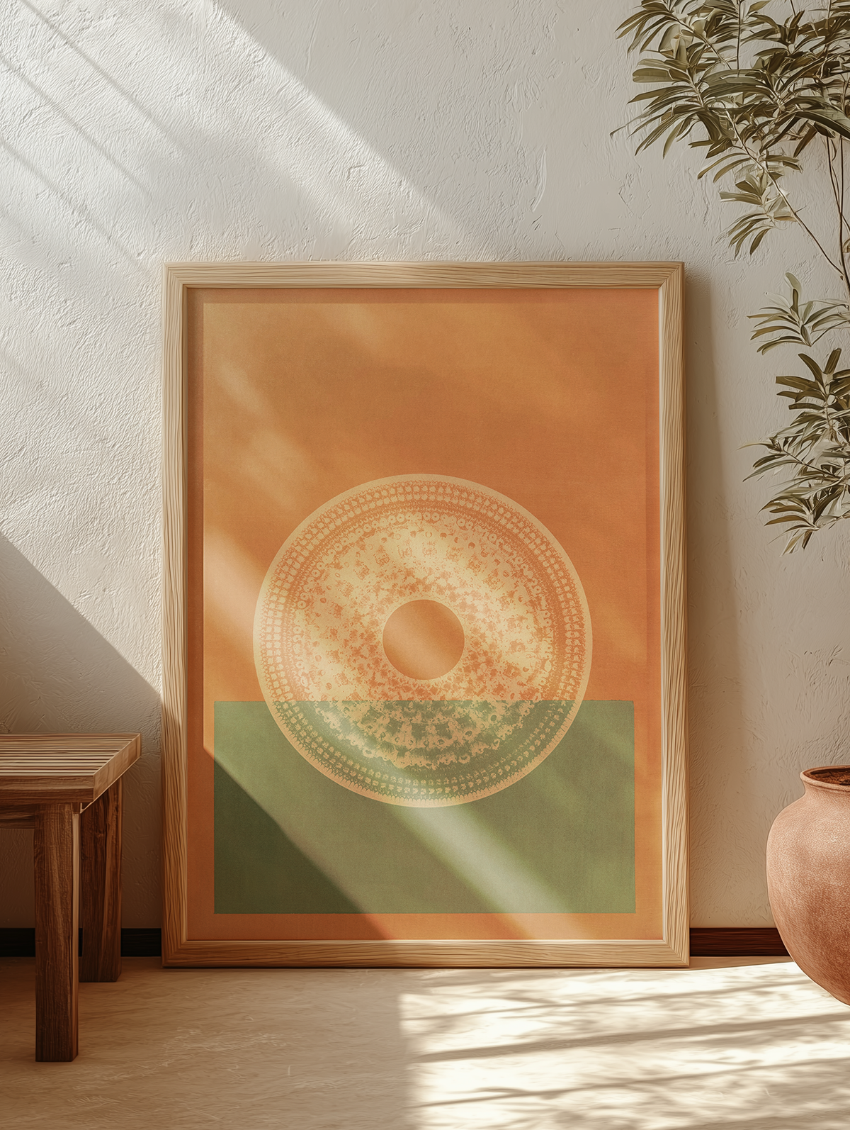 Desert Bauhaus XVI - Mandala Print