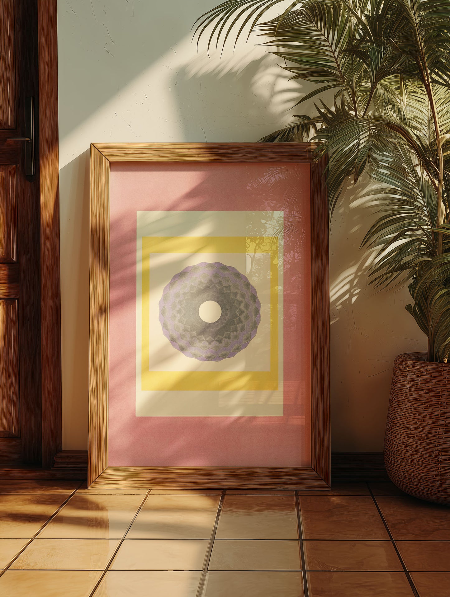 Tropical Bauhaus III - Mandala Print