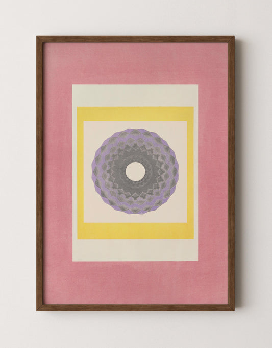 Tropical Bauhaus III - Mandala Print