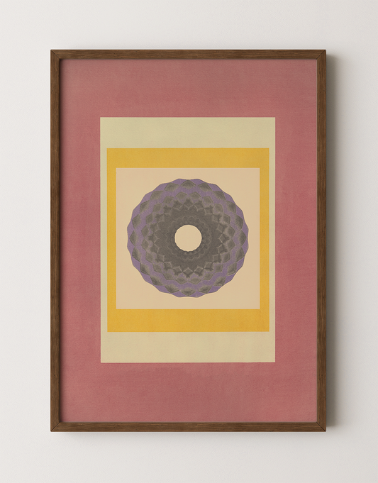 Tropical Bauhaus III - Mandala Print