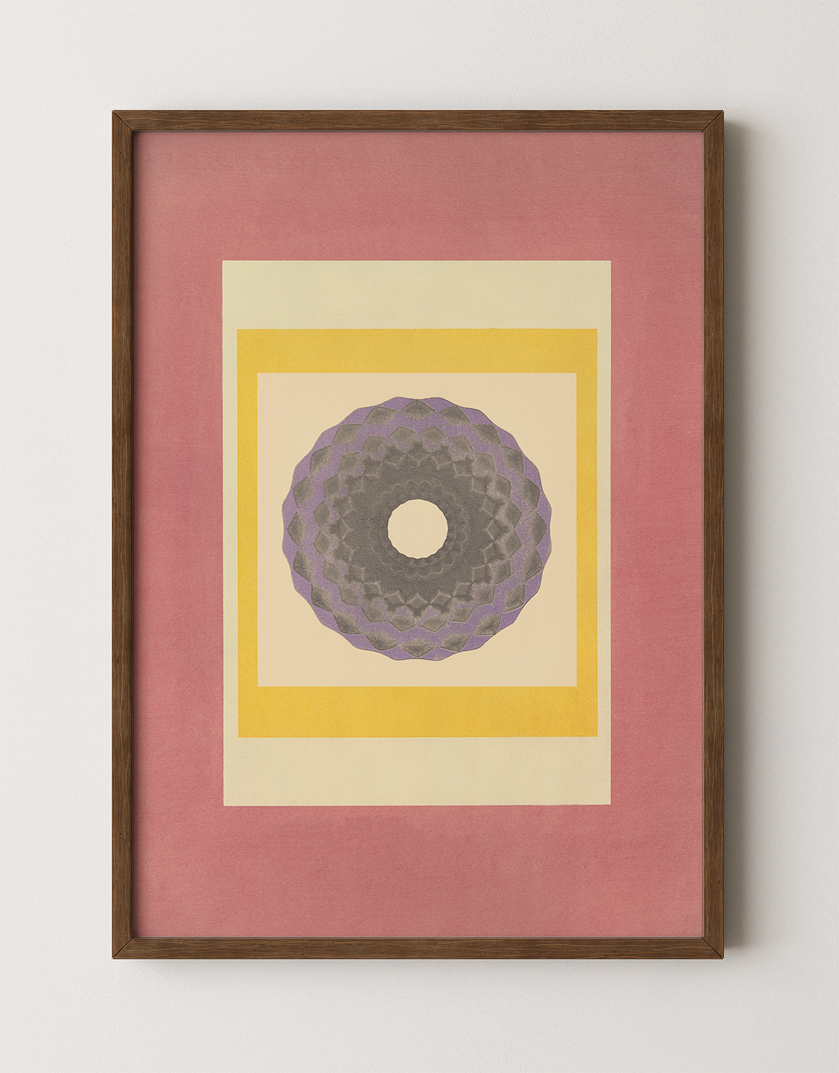 Tropical Bauhaus III - Mandala Print
