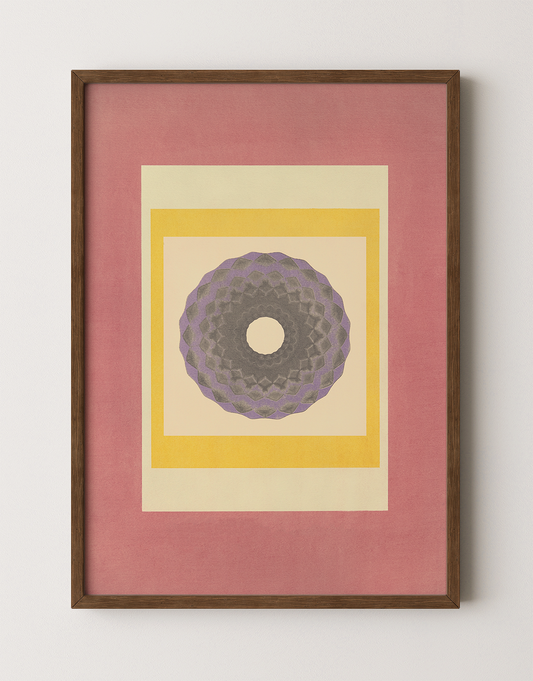 Tropical Bauhaus III - Mandala Print