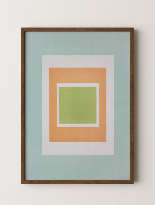 Tropical Bauhaus II - Color Field Print