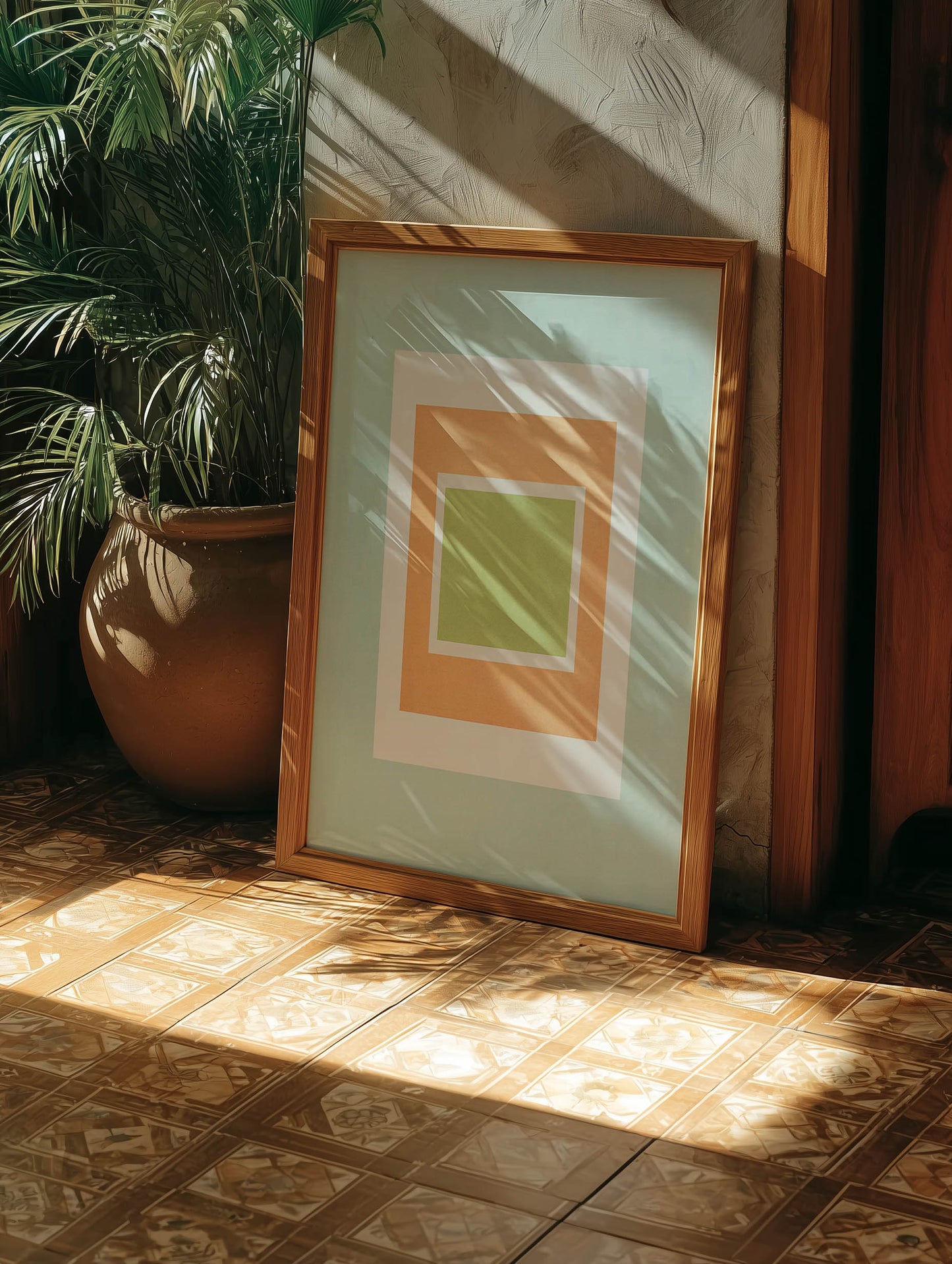 Tropical Bauhaus II - Color Field Print