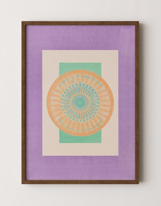 Tropical Bauhaus II - Mandala Print