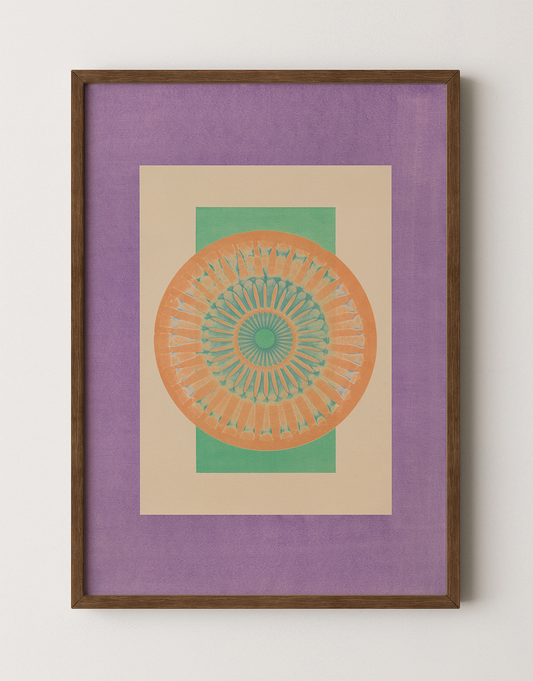 Tropical Bauhaus II - Mandala Print