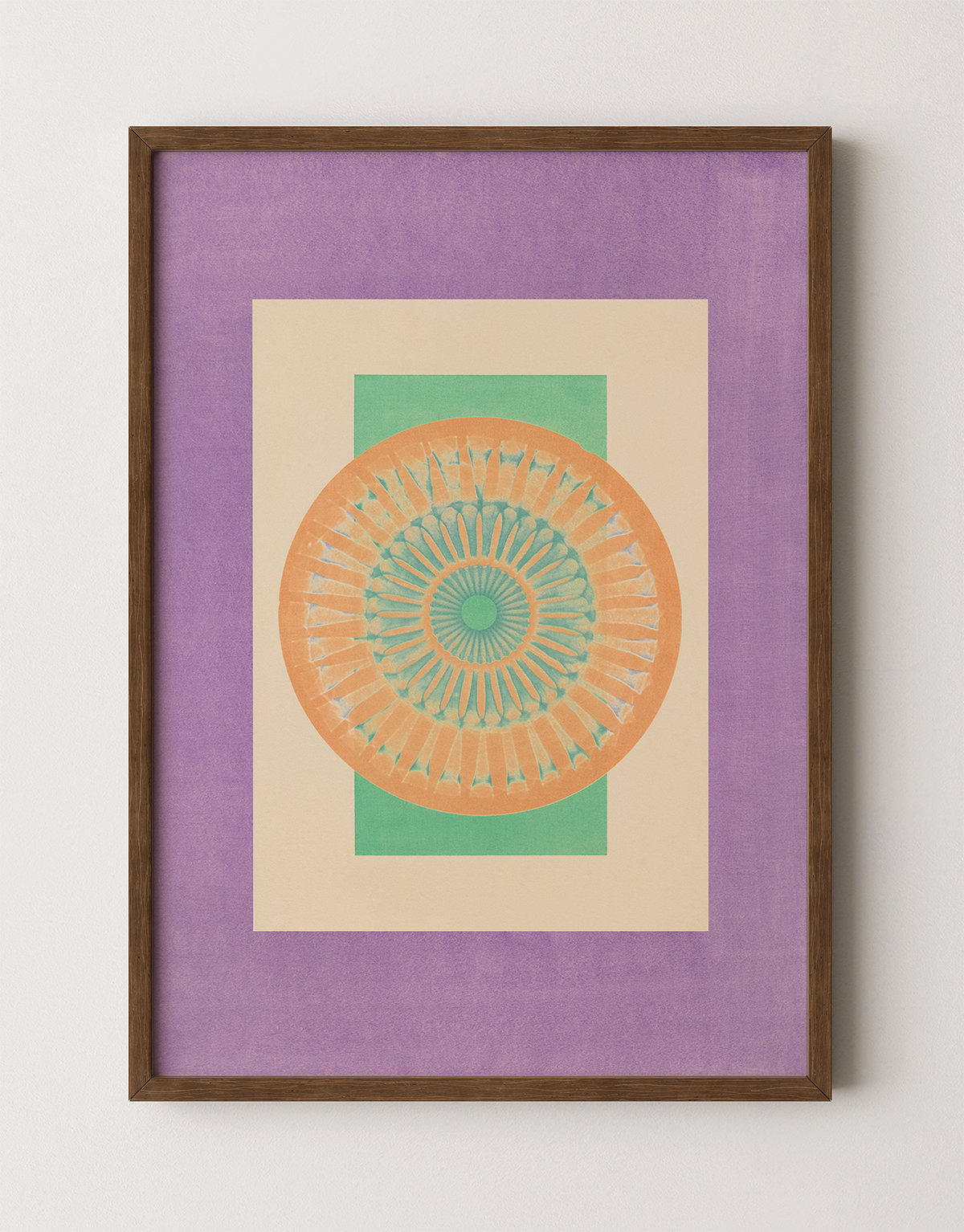 Tropical Bauhaus II - Mandala Print