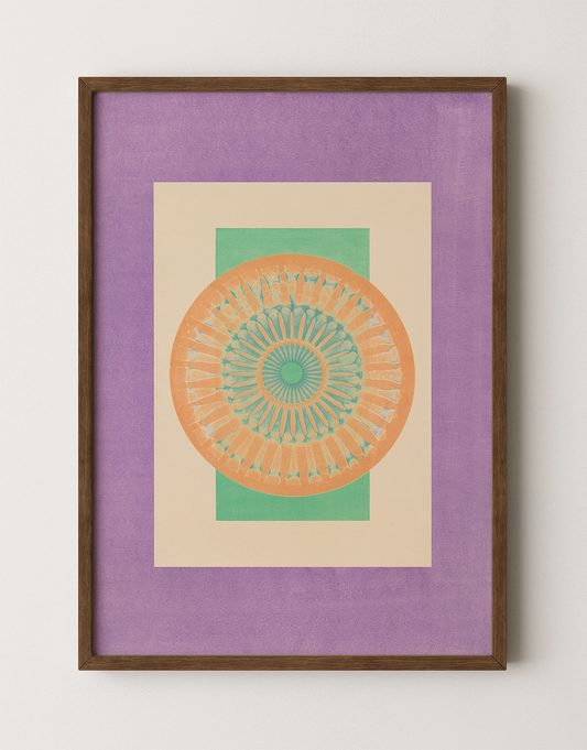 Tropical Bauhaus II - Mandala Print