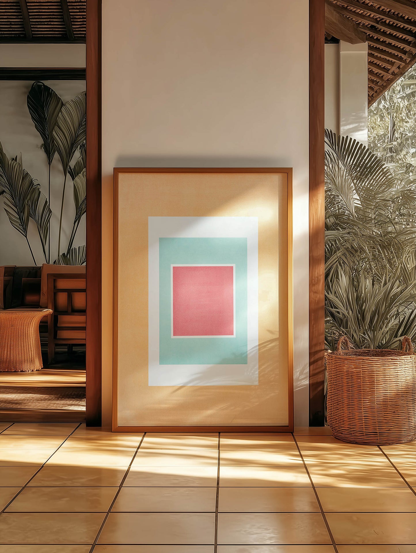 Tropical Bauhaus IV - Color Field Print