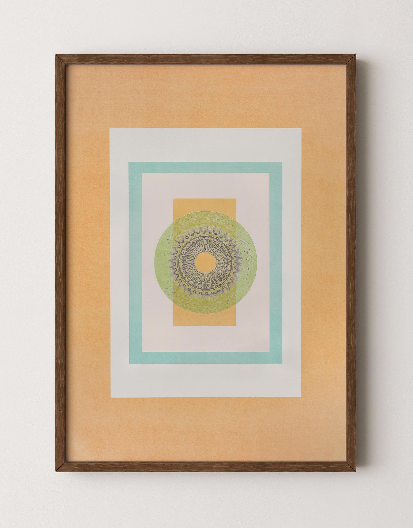 Tropical Bauhaus IV - Mandala Print