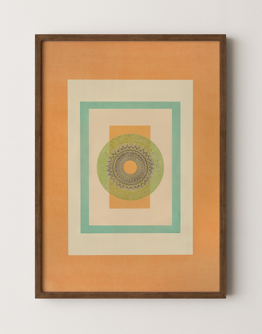 Tropical Bauhaus IV - Mandala Print