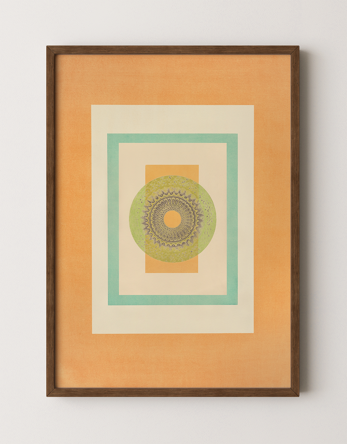 Tropical Bauhaus IV - Mandala Print