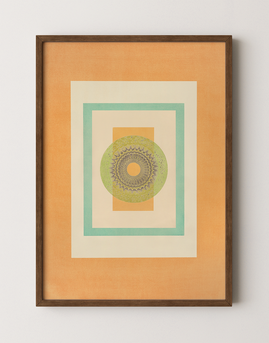 Tropical Bauhaus IV - Mandala Print