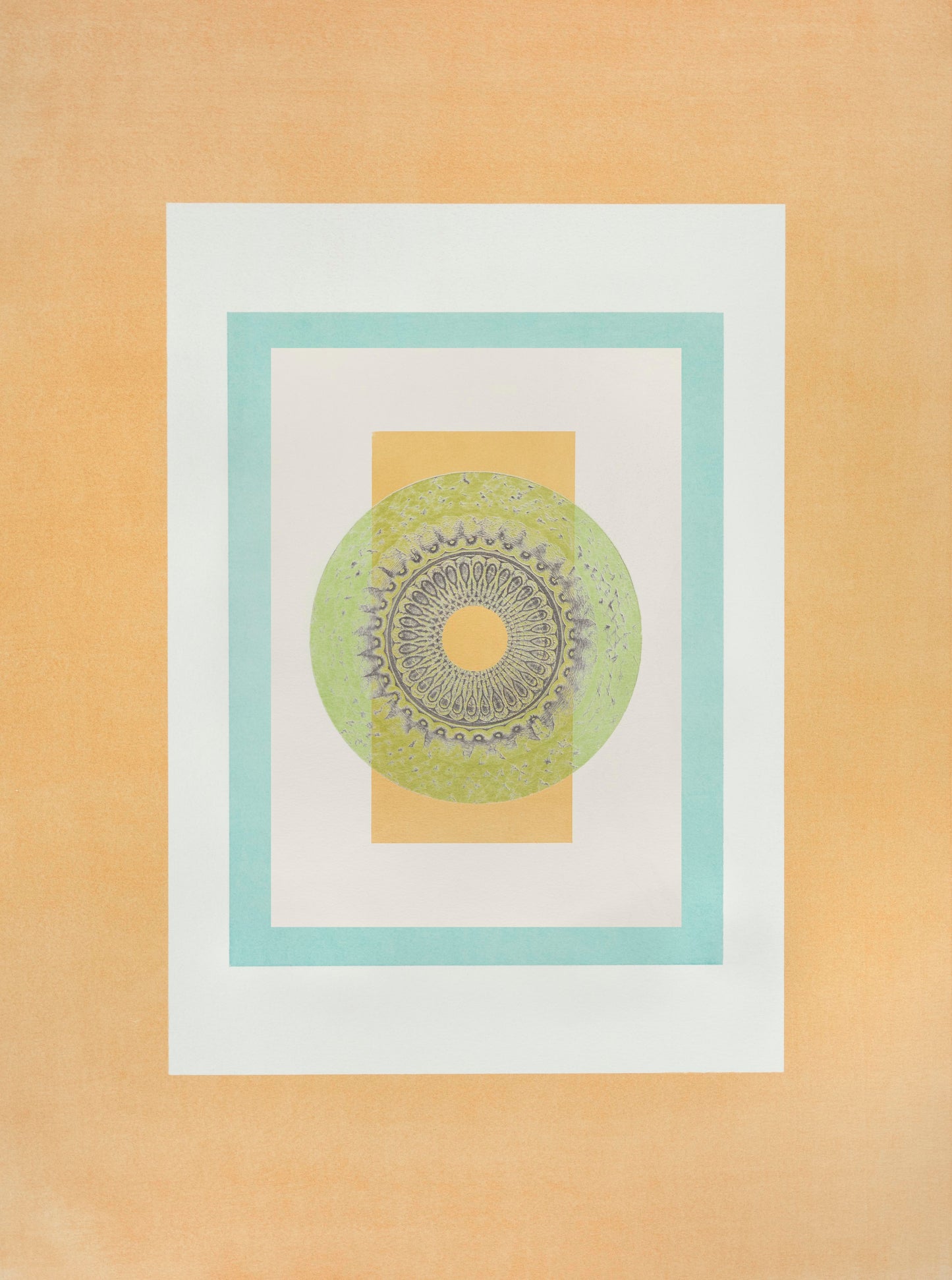 Tropical Bauhaus IV - Mandala Print