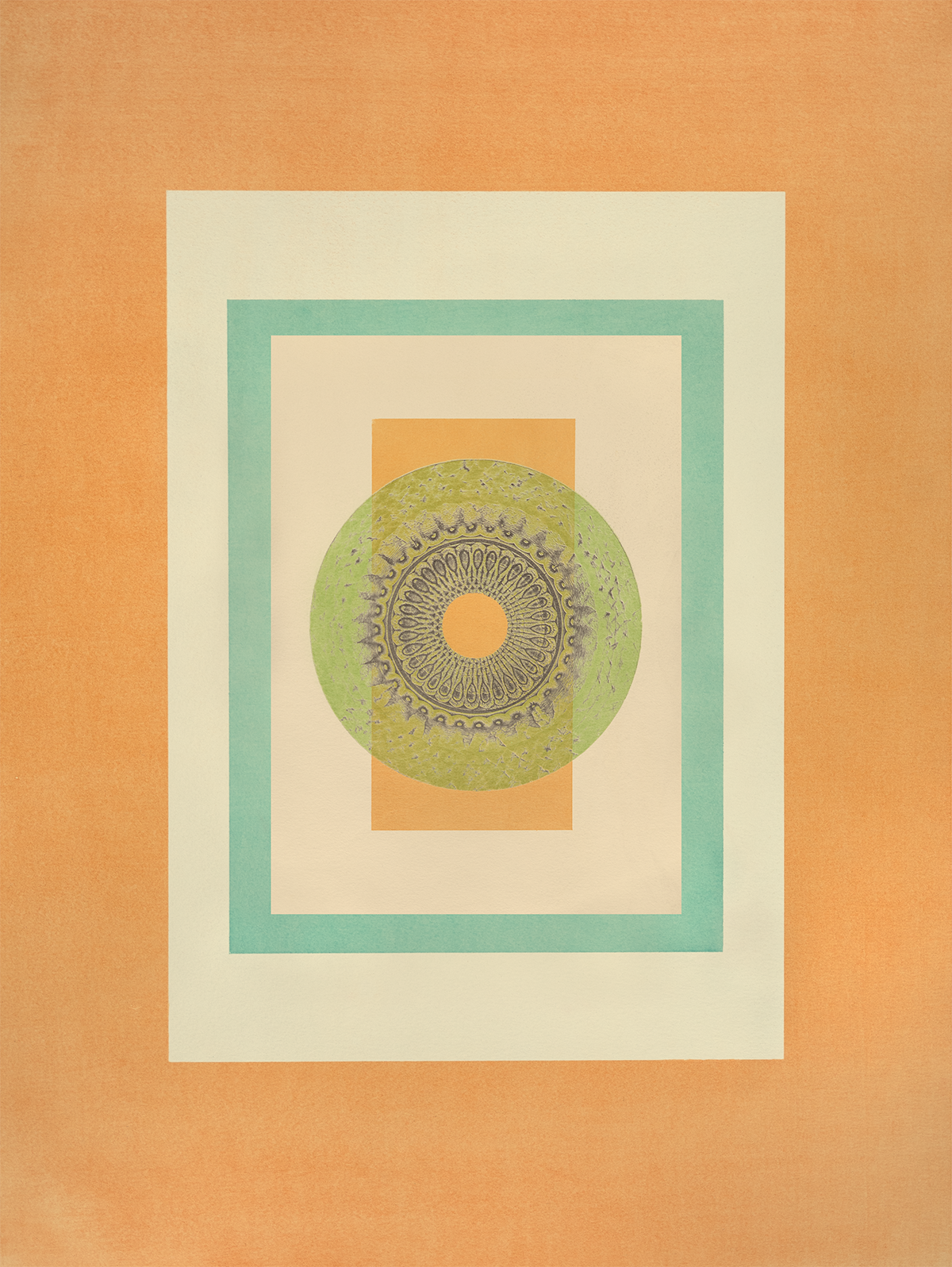 Tropical Bauhaus IV - Mandala Print