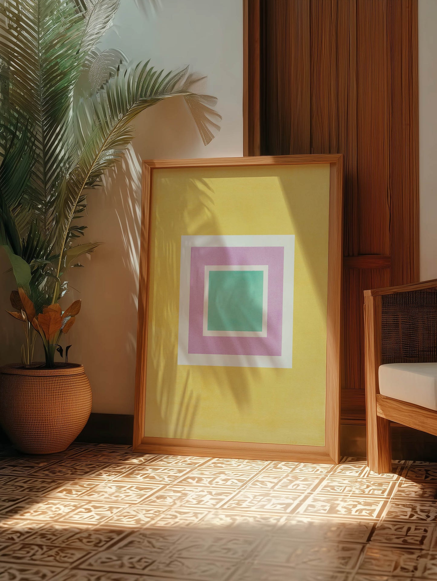 Tropical Bauhaus IX - Color Field Print