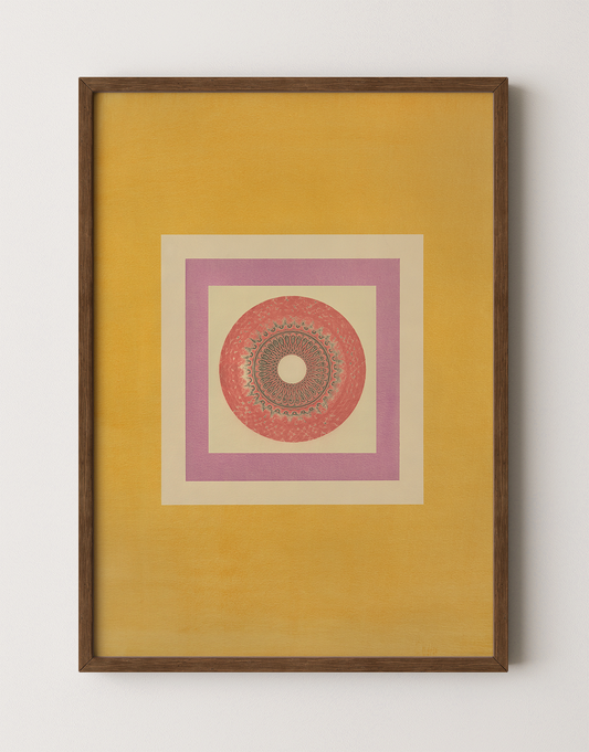 Tropical Bauhaus IX - Mandala Print