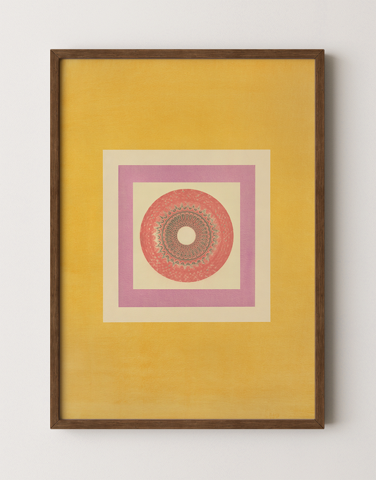 Tropical Bauhaus IX - Mandala Print