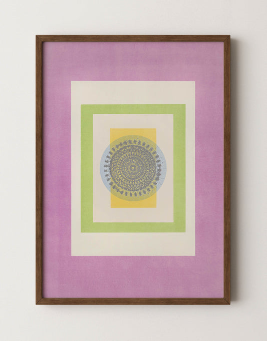 Tropical Bauhaus I - Mandala Print