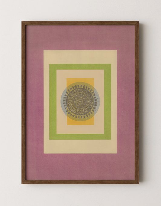 Tropical Bauhaus I - Mandala Print