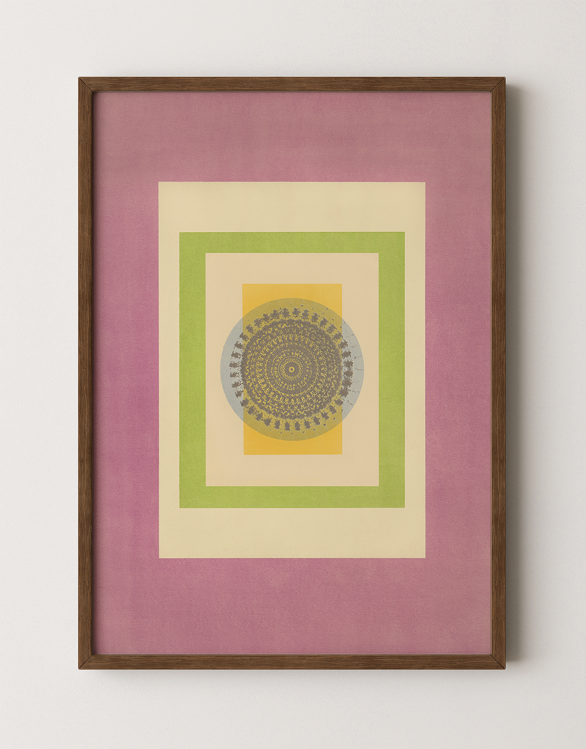 Tropical Bauhaus I - Mandala Print