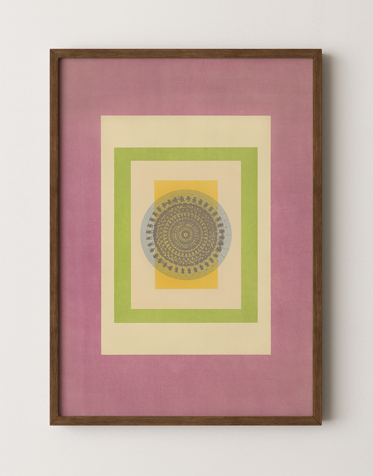 Tropical Bauhaus I - Mandala Print