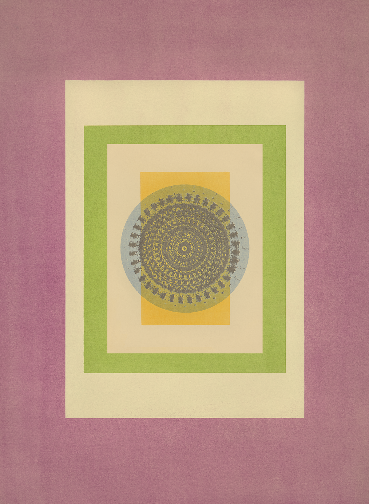 Tropical Bauhaus I - Mandala Print