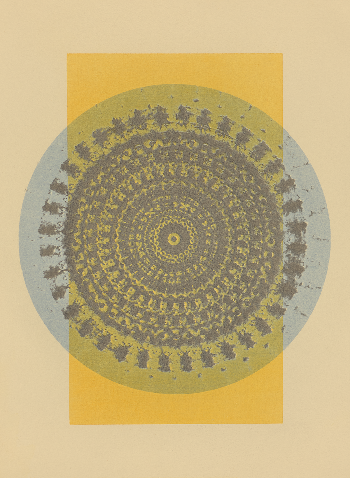 Tropical Bauhaus I - Mandala Print