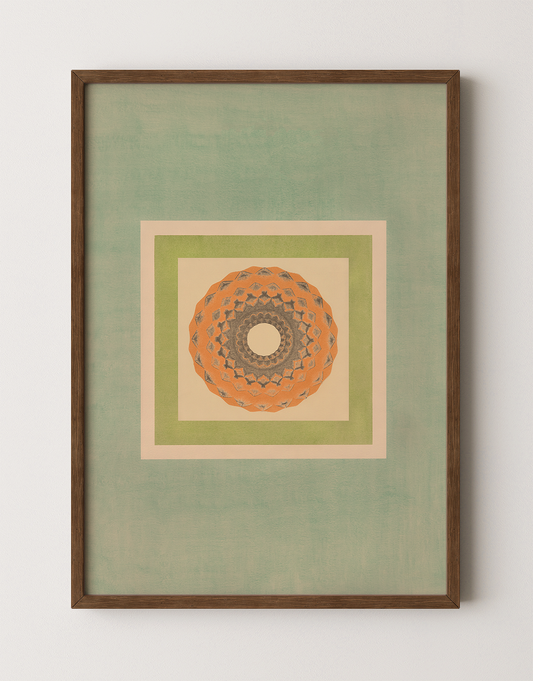 Tropical Bauhaus VII - Mandala Print