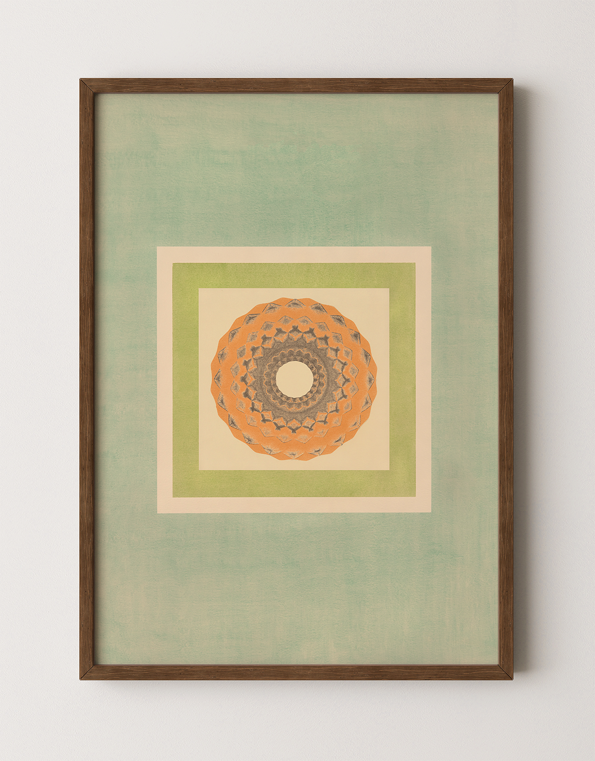 Tropical Bauhaus VII - Mandala Print