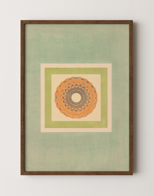 Tropical Bauhaus VII - Mandala Print