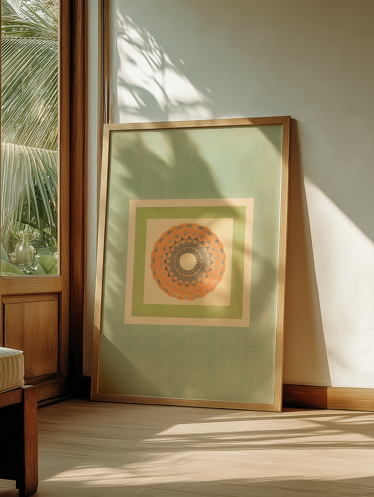 Tropical Bauhaus VII - Mandala Print