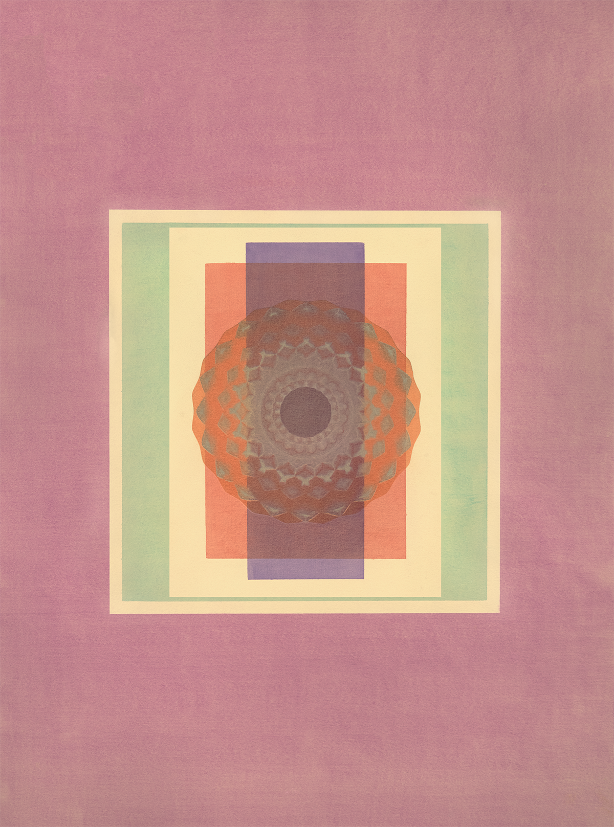 Tropical Bauhaus VI - Mandala Print