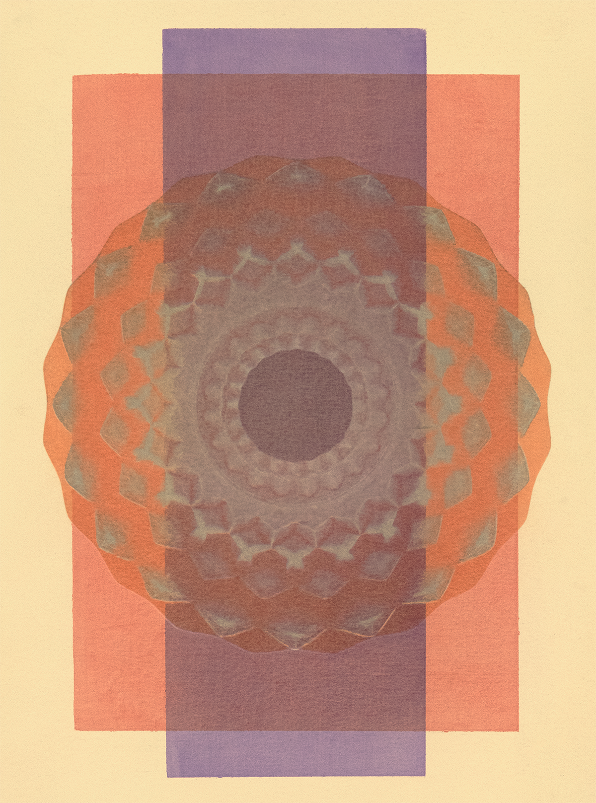 Tropical Bauhaus VI - Mandala Print