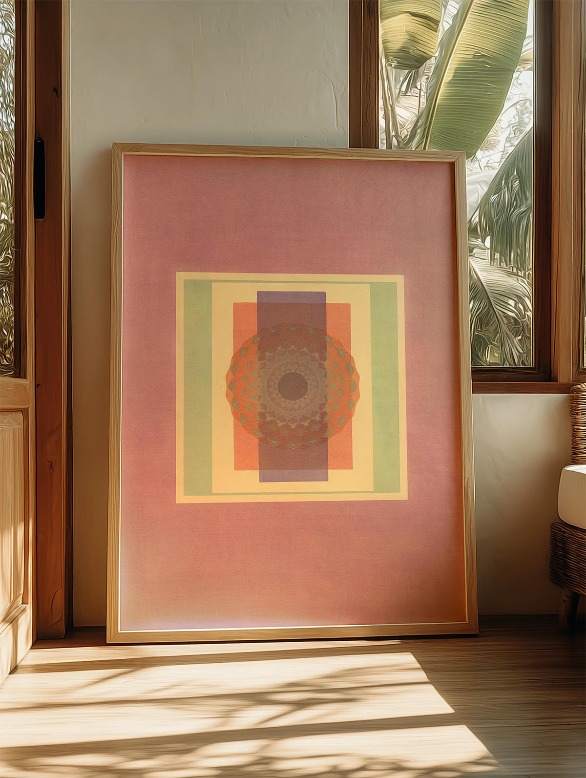 Tropical Bauhaus VI - Mandala Print