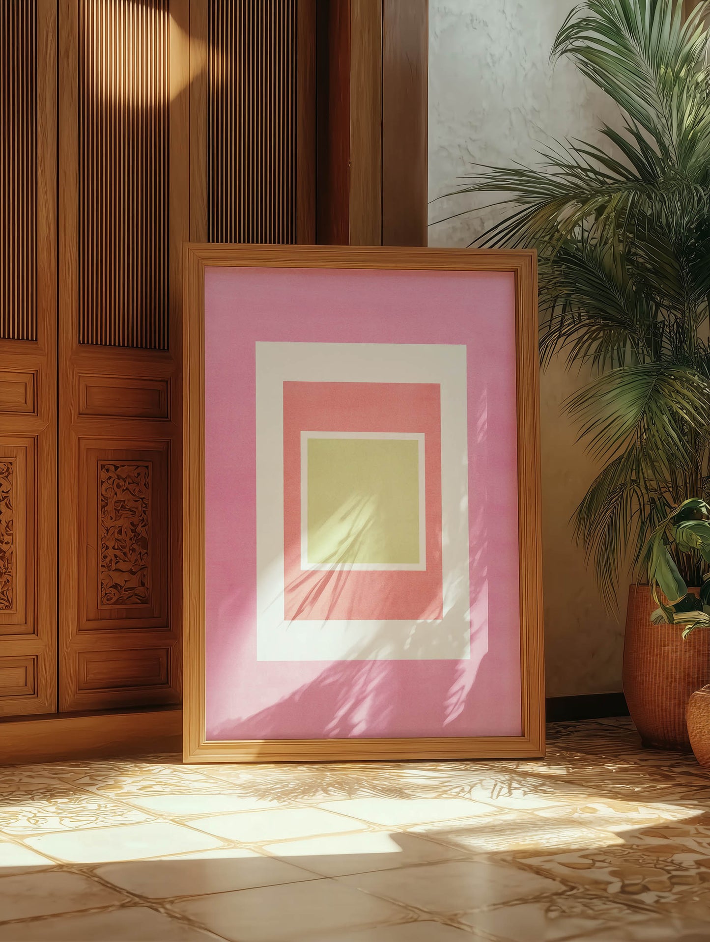 Tropical Bauhaus V - Color Field Print