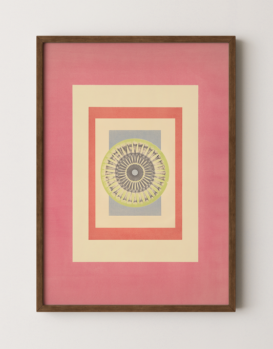 Tropical Bauhaus V - Mandala Print