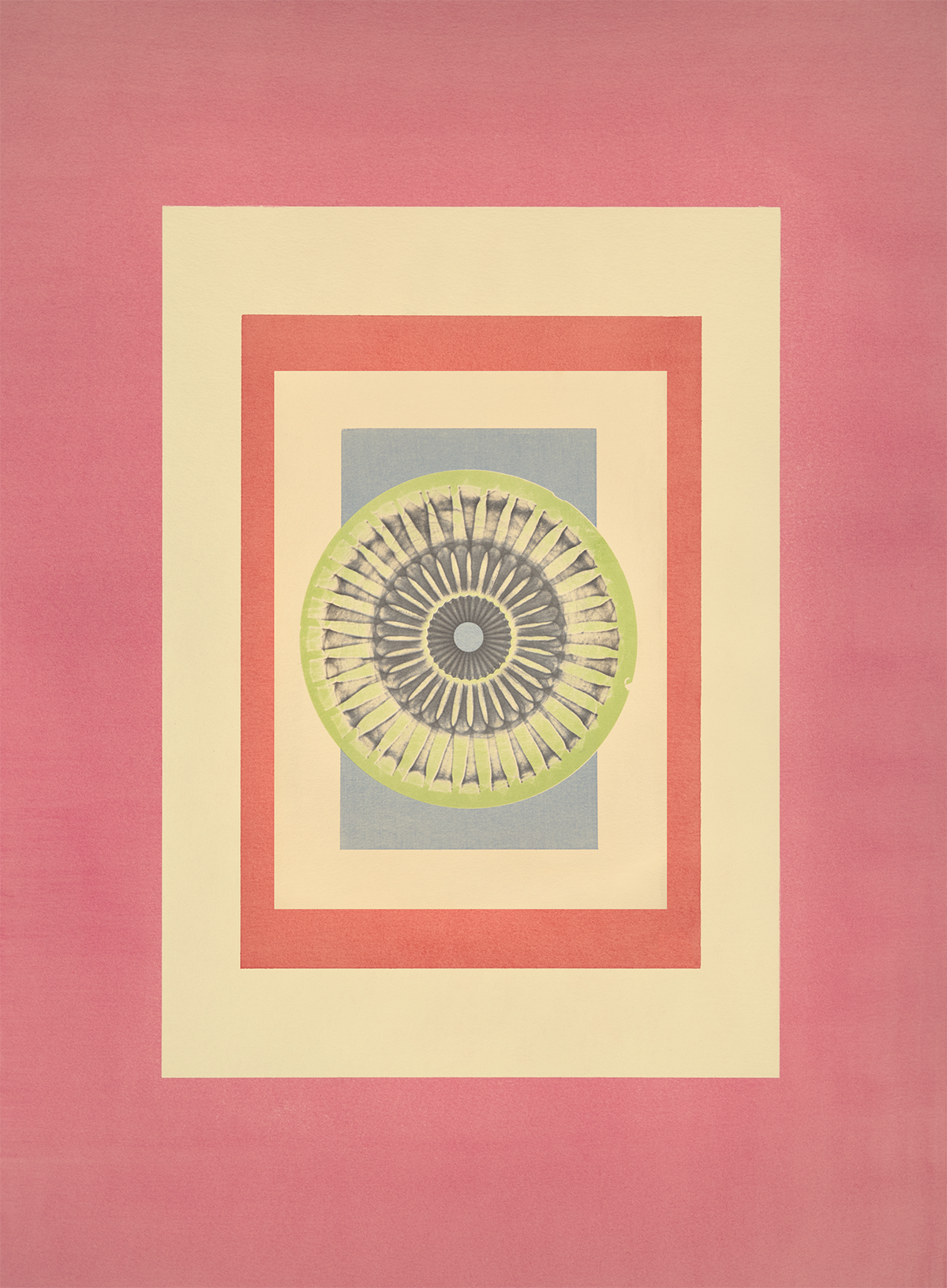 Tropical Bauhaus V - Mandala Print