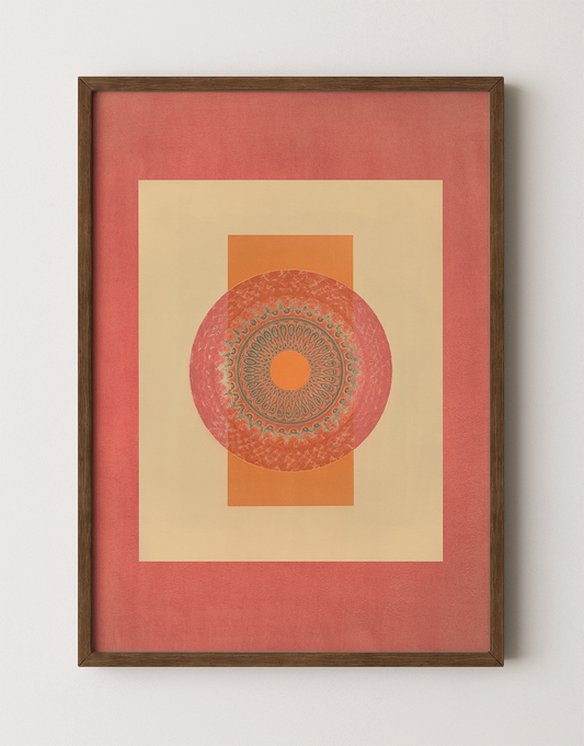 Tropical Bauhaus XIII - Mandala Print