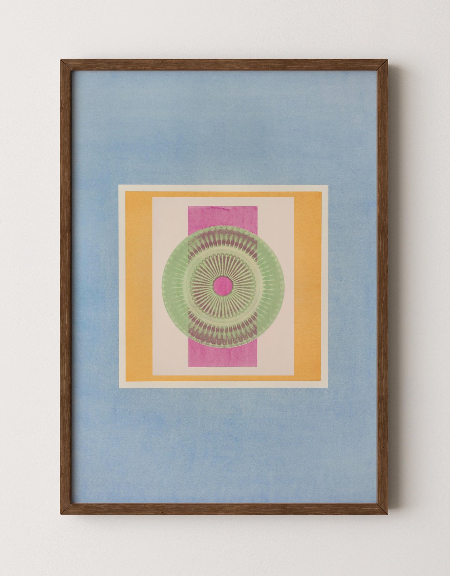 Tropical Bauhaus XII - Mandala Print