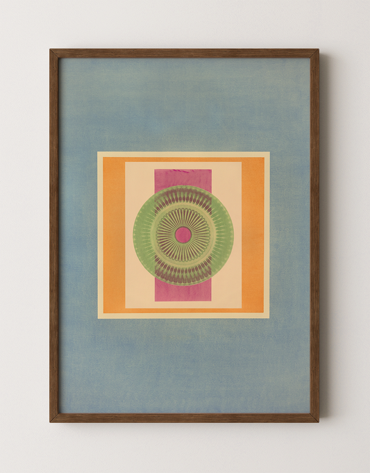 Tropical Bauhaus XII - Mandala Print