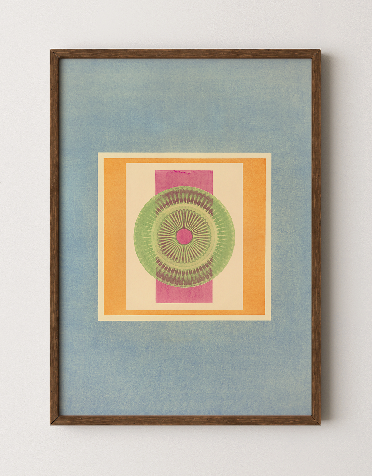 Tropical Bauhaus XII - Mandala Print