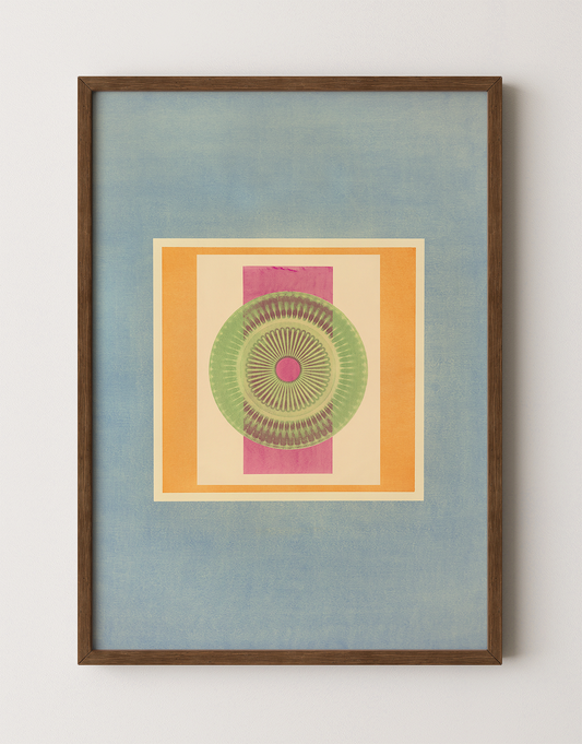 Tropical Bauhaus XII - Mandala Print